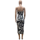 Women Summer Sexy Geometric Print Dress