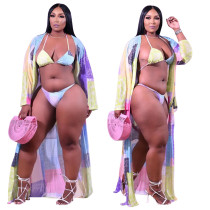 Women Summer Print Swimwear 3 Piece Set