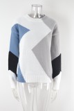 Winter Basic Diamond Pullover Sweater Long Sleeve Round Neck Hipster Plus Size Knitting Shirt