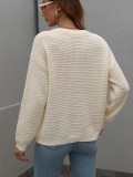 Fall/Winter Basic Round Neck Knitting Shirt Women's Round Neck Versatile Loose Sweater Women