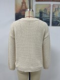 Fall/Winter Basic Round Neck Knitting Shirt Women's Round Neck Versatile Loose Sweater Women