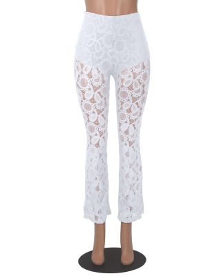 Ladies Sexy Fashion Lace Bell Bottom Pants
