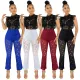 Ladies Sexy Fashion Lace Bell Bottom Pants