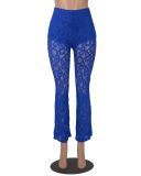 Ladies Sexy Fashion Lace Bell Bottom Pants