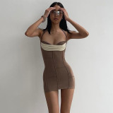 Women clothes Summer Fashion Sexy Low Back Lace Up Bodycon Dress