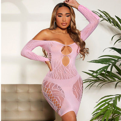 Lingerie Sexy Off Shoulder One Piece Bodycon Chemise Lingerie