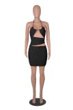 Women Summer Straps Sexy Pleated Backless Bodycon Dress