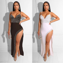 Sexy Slim Beaded Dress Club Dress