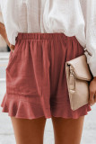 Summer Casual High Waist Pleated Loose Shorts