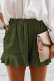 Summer Casual High Waist Pleated Loose Shorts