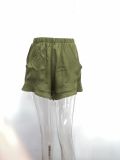 Summer Casual High Waist Pleated Loose Shorts