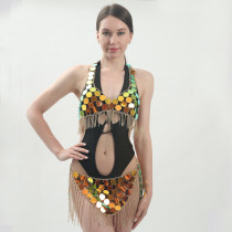 Sexy Multilayer Fringe Belt Summer Beach Bikini Suit Body Chain