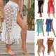Women Sexy See-Through Cutout Fringe Beach Dress
