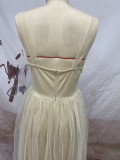 Summer Women's Sleeveless Strap Dress Mini Dress Midi Dress