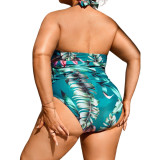 Bikini Ladies One Piece Swimsuit Digital Printing Plus Size One Piece Swimsuit