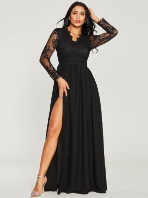 Long dress sexy lace evening dress spring and summer dress