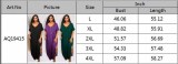 Plus Size Women's Summer Short Sleeve V-Neck Casual Long Skirt Loose Slit Dress