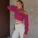 Women's Puff Sleeve Fashion Sexy Top Sweater