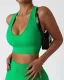Women U Neck Seamless Yoga Running Tank Top