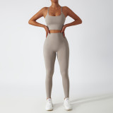 Women Summer Yoga Running Fitness Wear Two Piece Set