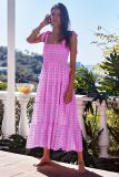 Summer Women'S Holidays Sling Lace-Up Print Long Dress