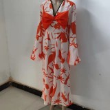 Women's Jumpsuit Dress Fashion Sexy Print Dress