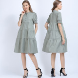 Plus Size High-end Summer Multi-Color Chiffon Dress Women's Summer A-Line Skirt