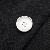 Chic V-Neck Patchwork Button Colorblock Zip Mid-Waist Dress
