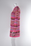 Fall Cutout Patchwork Long Knitting Skirt Crochet Knitting Dress