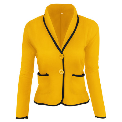 Women's Solid Color Casual Versatile Slim Fit Blazer Chic Jacket Women's Autumn Winter