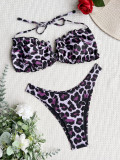 Leopard print bikini swimsuit sexy women's swimsuit print bikini
