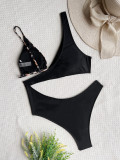One piece swimsuit solid color bikini swimsuit leopard print swimsuit two-piece bikini