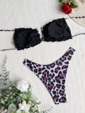 Leopard print bikini swimsuit sexy women's swimsuit print bikini