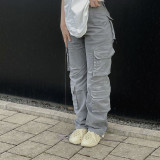 American Street Cargo Pants Women'S Summer Loose Casual Trousers