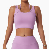 Quick Dry Fitness Tank Top Yoga Bra Shockproof Tight Fitting Tank Running Sports Underwear