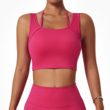 Quick Dry Fitness Tank Top Yoga Bra Shockproof Tight Fitting Tank Running Sports Underwear