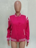 Women's Sporty Button Layer Ribbed Jacket
