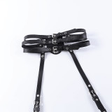 Fall Women's Accessories Leather Adjustable Pentagram Belt Leggings