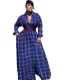 Women Long Sleeve Printed Shirt Dress