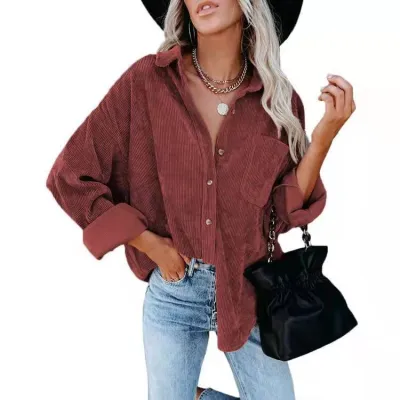Women'S Autumn Winter Tops Colorblock Long Sleeve Shirts