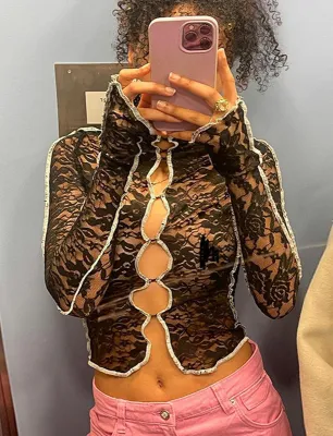 Women Autumn Hollow Long Sleeve Top