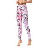 Yoga Pants Women Digital Printing Basic Pants High Waist Butt Lift Running Sports Fitness Pants