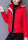 Women'S Short Winter Hooded Down Coat Clothing Plus Size Padded Jacket