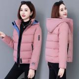 Women'S Short Winter Hooded Down Coat Clothing Plus Size Padded Jacket