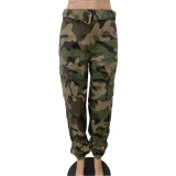 Fall Winter Women Casual Camo Cargo Pants