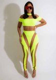 Womens Sexy Mesh Patchwork See-Through Jumpsuit