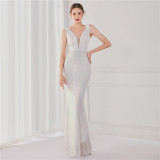 Plus Size Beauty Long Sequin Costume Formal Party Evening Dress