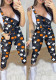 Pre-Fall Chic Women's Halloween Print Jumpsuit