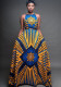 Digital Printing Fashion Women's Sleeveless Dress Large Swing Long Dress