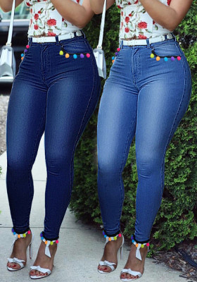 Jeans Women'S High Waist Stretch Casual Denim Pants
